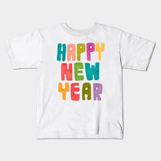 Vibrant Happy New Year Kids T-Shirt